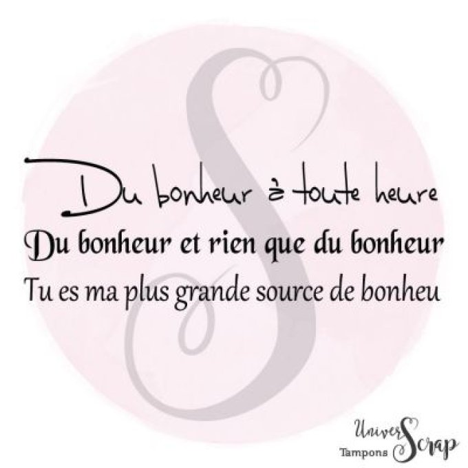 Tampon Expression : Bonheur