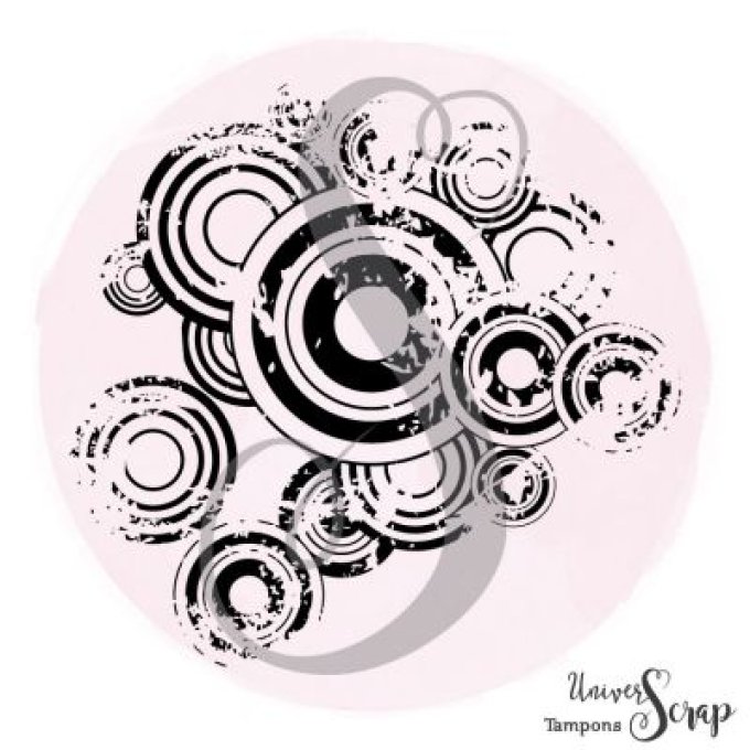 Tampon Fond cercle rétro