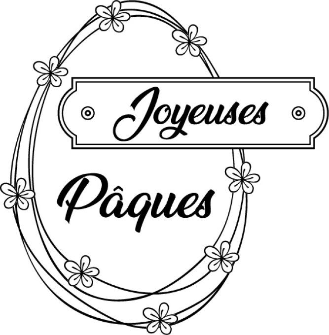 Tampon Oeuf Joyeuses Pâques
