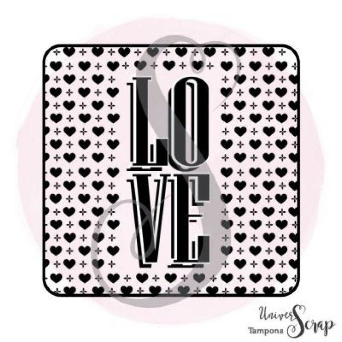 Tampon Love fond coeur