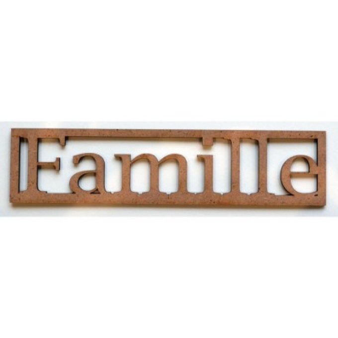 Mot en Bois "Famille" GM