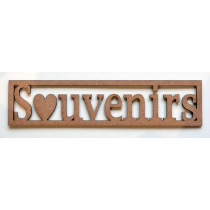 Mot en Bois "Souvenirs" GM