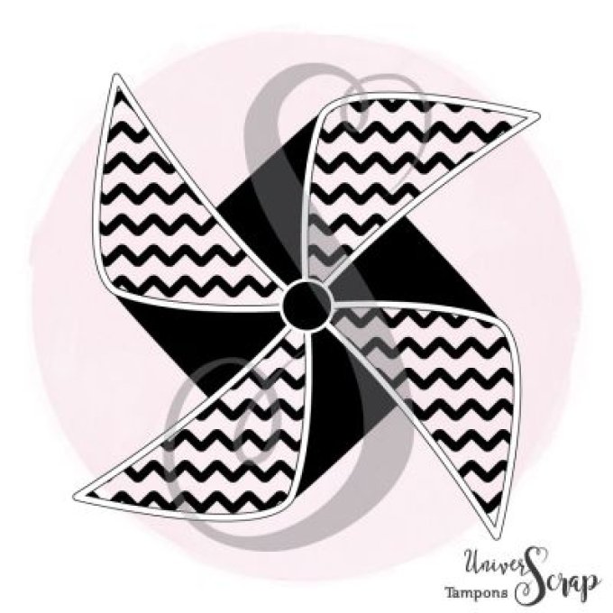 Tampon Moulin à vent "zig zag"