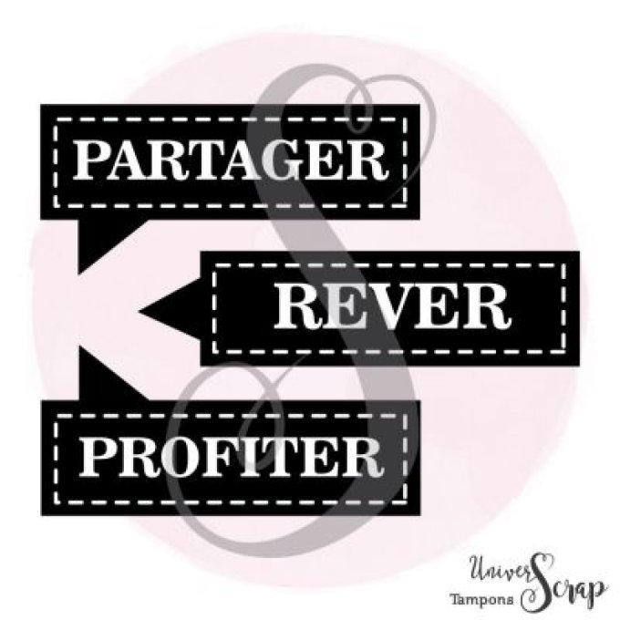 Tampon Partager-Rêver-Profiter
