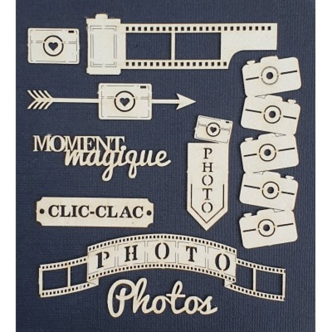 Carton Bois Photo clic clac