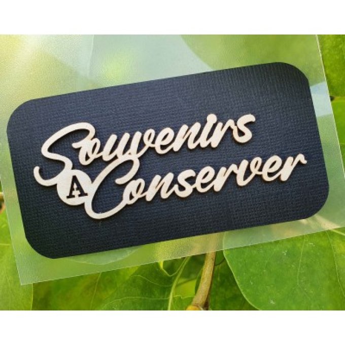Souvenir à conserver
