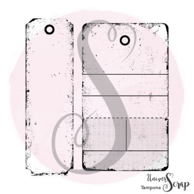 Tampon 2 grands tags grunge