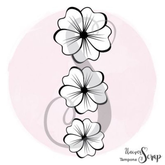 Tampon 3 Petites Fleurs