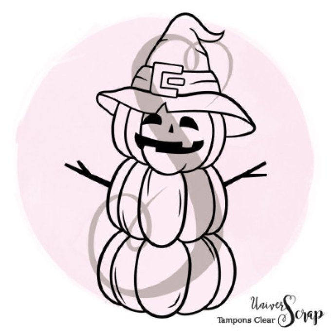 Tampon Clear "Citrouille d'Halloween"