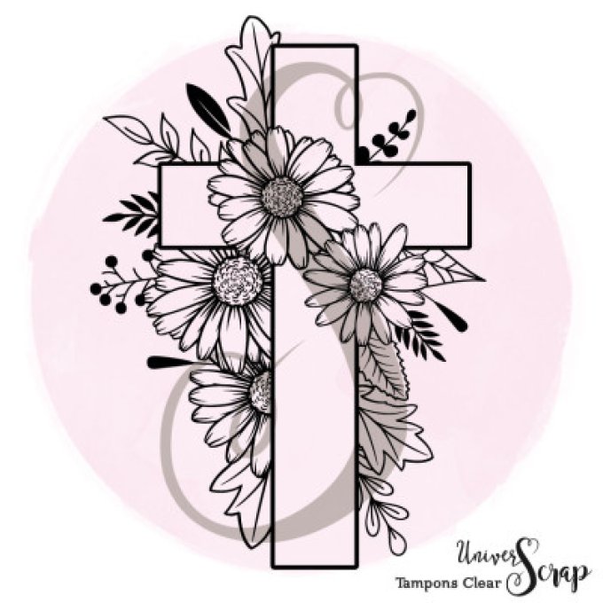 Tampon Clear "Croix Religieuse"