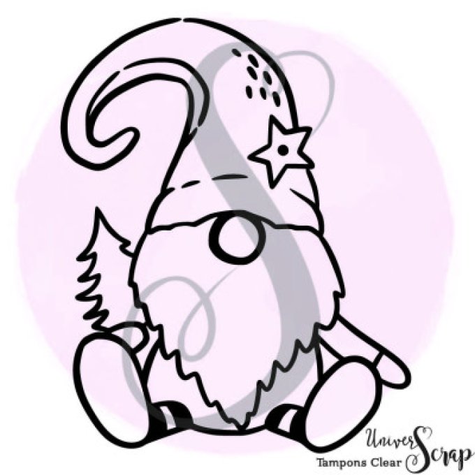Tampon Clear "Gnome de Noël"