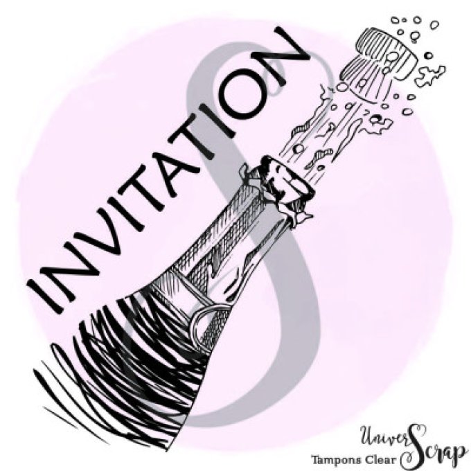 Tampon Clear "Invitation Pétillante"