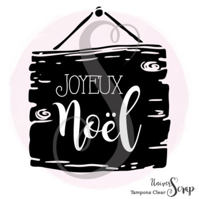 Tampon Clear Panneau Joyeux Noël