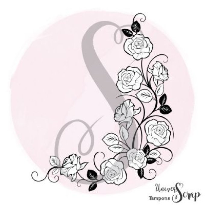 Tampon Coin fleuri