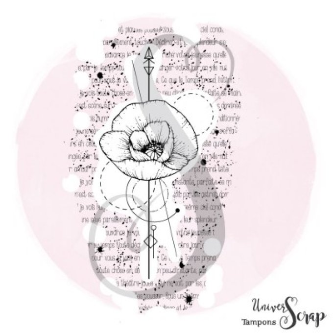Tampon Coquelicot & texte
