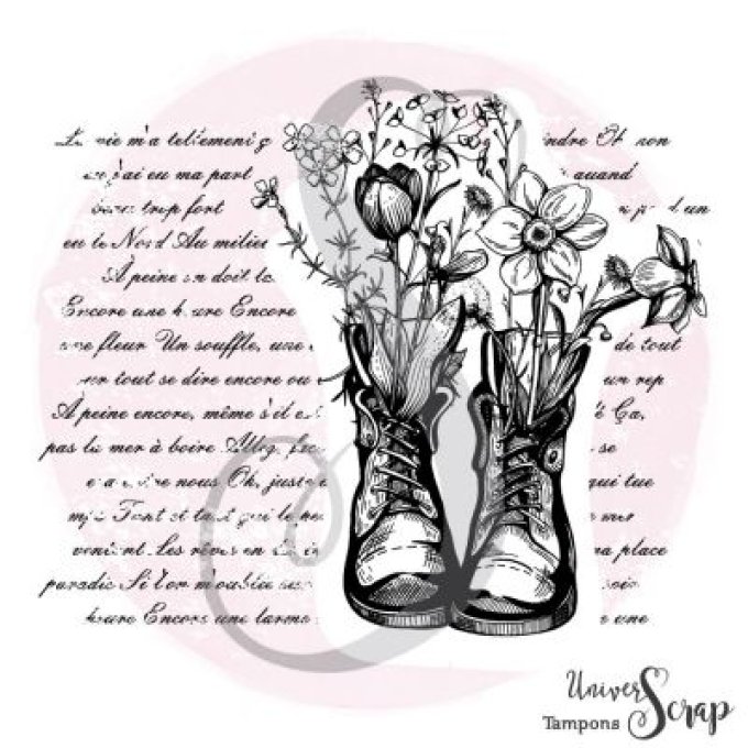 Tampon Ecriture et bottes