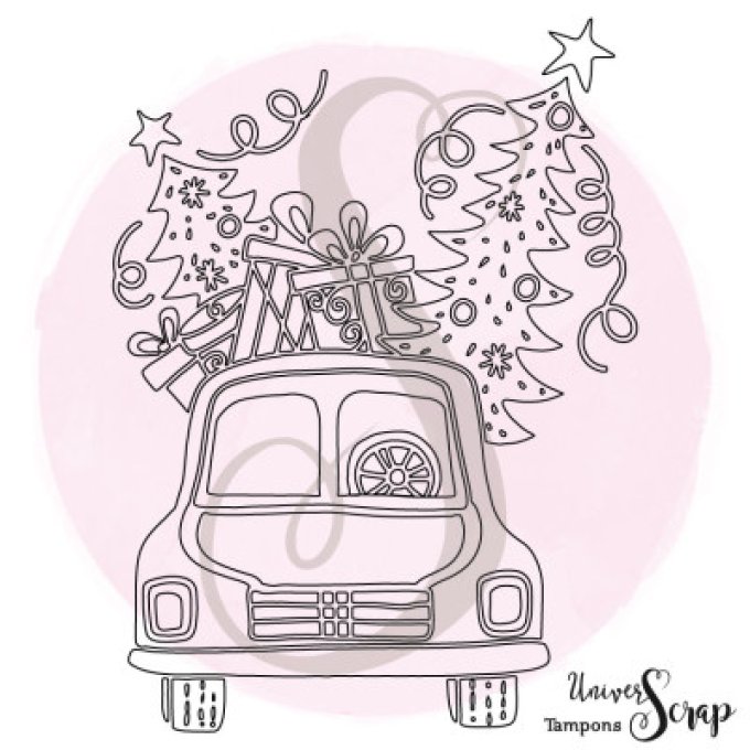 Tampon En route pour Noël