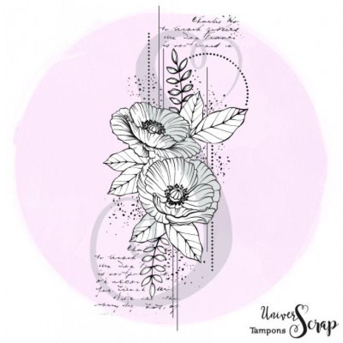 Tampon Fleur grunge