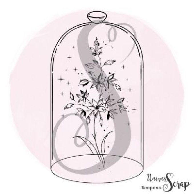 Tampon Fleur sous cloche