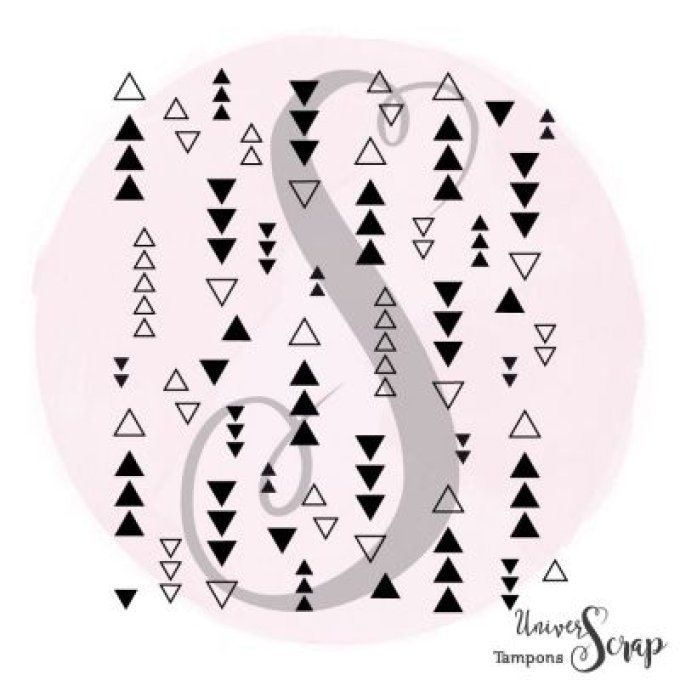 Tampon Fond Farandole de triangles