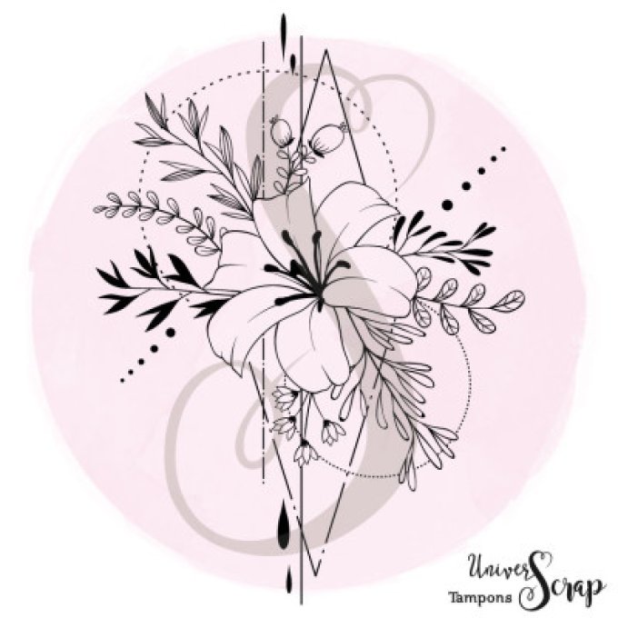 Tampon Géométrie floral