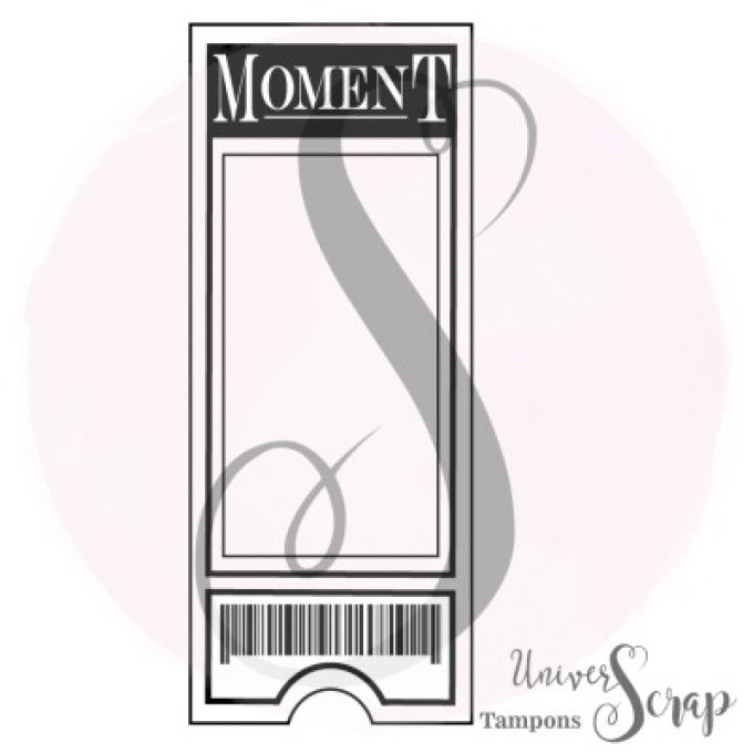 Tampon Grande étiquette "Moment"
