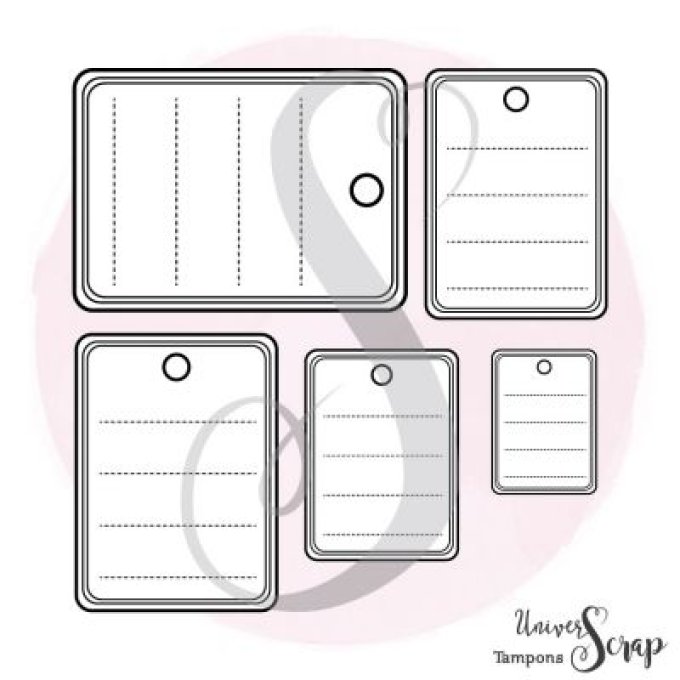 Tampon Jeu de 5 étiquettes