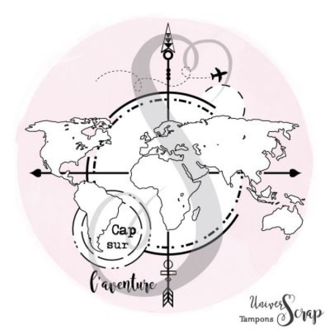 Tampon Map Monde