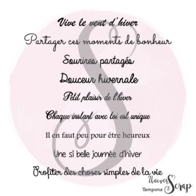 Tampon Mots d'hiver