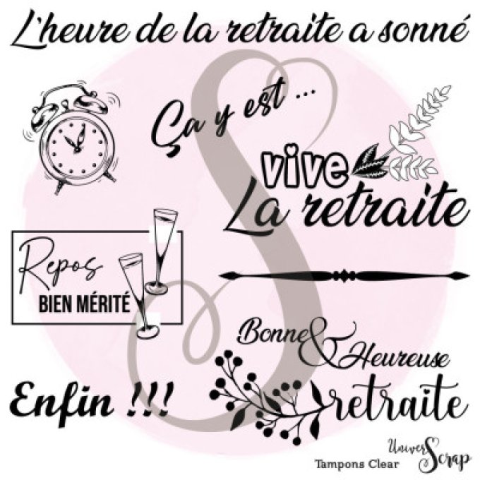 Tampons Clear "Bonne Retraite"