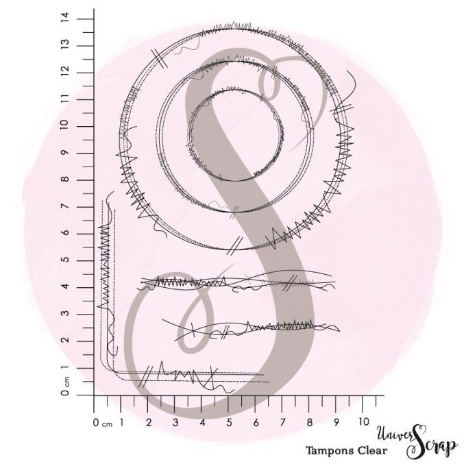 6 Tampons Clear Effet Couture