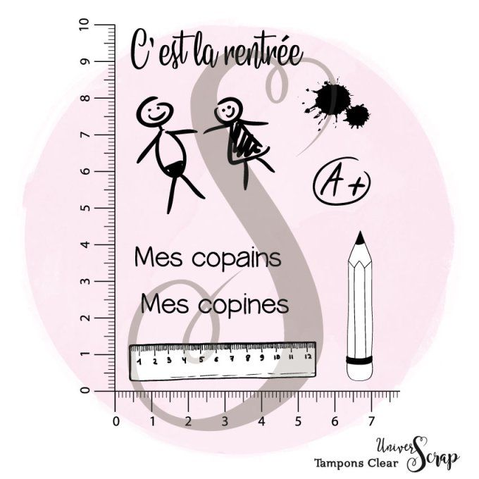 Tampons Clear "C'est la Rentrée N° 3"