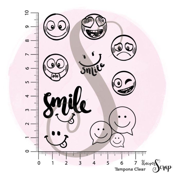 9 Tampons Clear Smileys