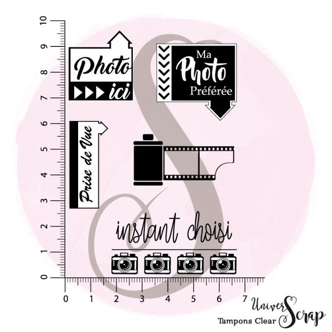 Tampons Clear "Photo Ici"