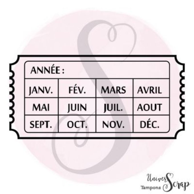 Tampon Ticket date